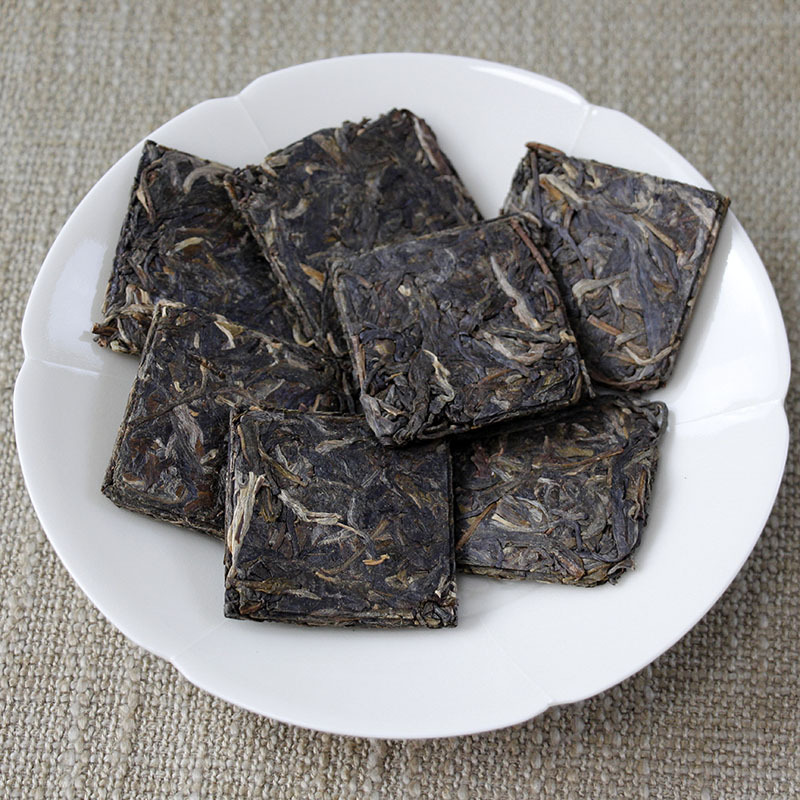 云南普洱茶生茶小方片饼干茶薄片勐库正气塘古树茶叶散装250gz15