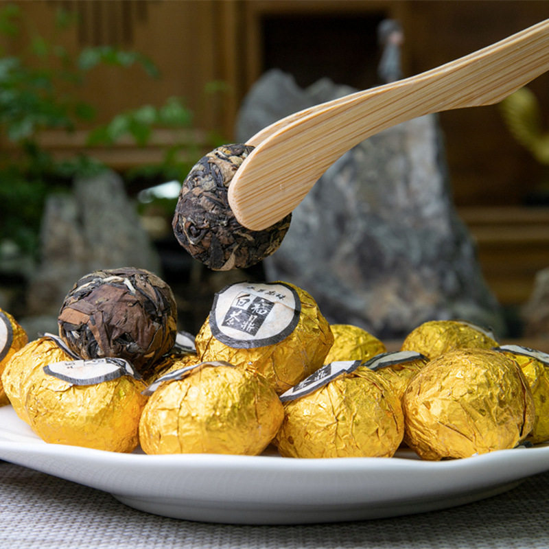 福鼎白茶龙珠老白茶寿眉茶叶枣香正宗年份老茶圆球散装500g自己喝