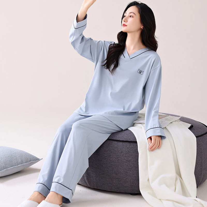 LOS&THIE睡衣春秋纯棉家居服