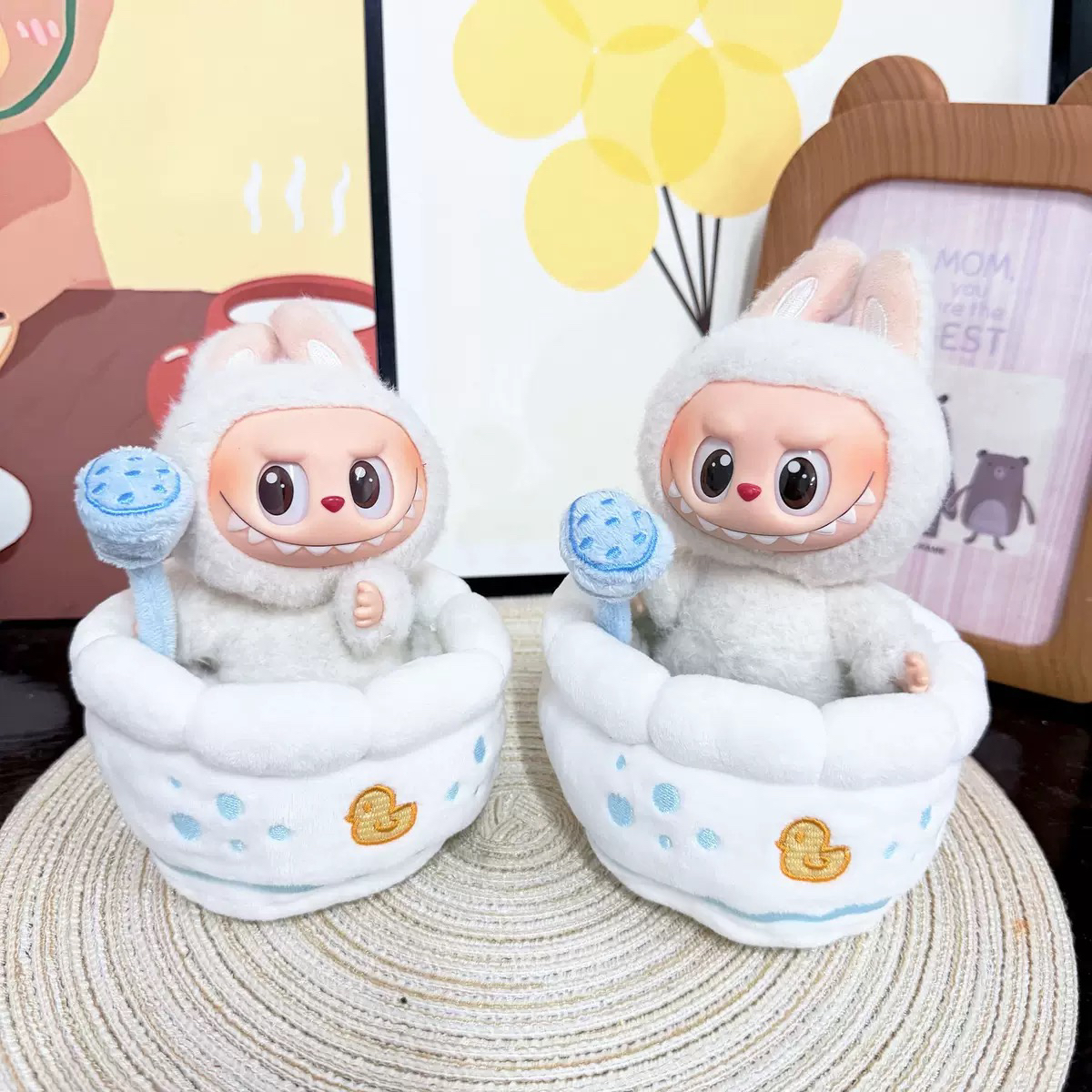 (不含娃)Labubu拉布布娃衣泡澡桶