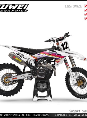 适用于KTM SX SXF 23-24 EXC 24-25 125 250 350 450贴花版画贴纸