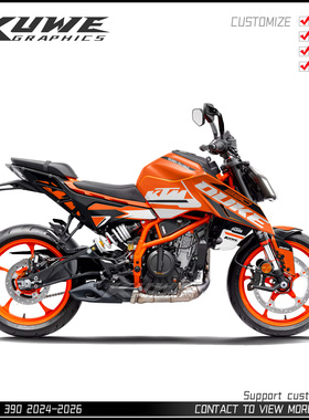 适用于KTM DUKE 390 2024-2026贴花版画贴纸贴画彩贴stickers定制