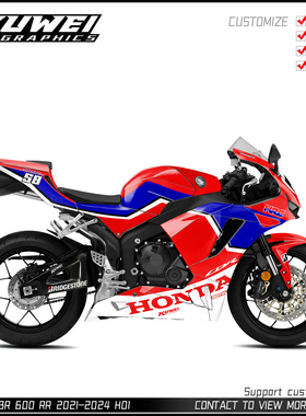 适用于HONDA CBR 600 RR 2021-2024贴纸版画贴花贴画stickers kit