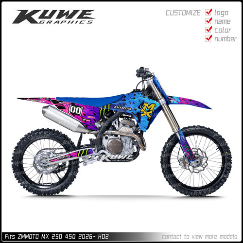 适用于张雪MX250贴纸版画彩贴