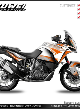 适用于2017-2020 KTM 1290 ADV贴花版画贴纸贴膜车贴个性定制版花
