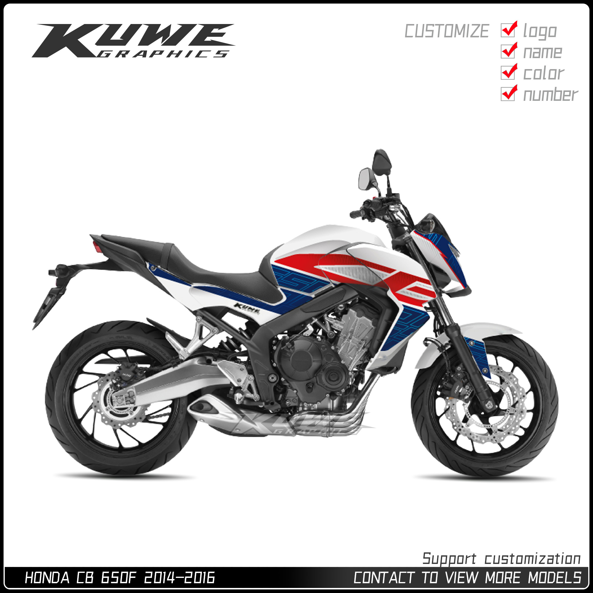 适用于本田 HONDA CB 650F 2014-2016 贴纸版画贴花贴画定制车贴