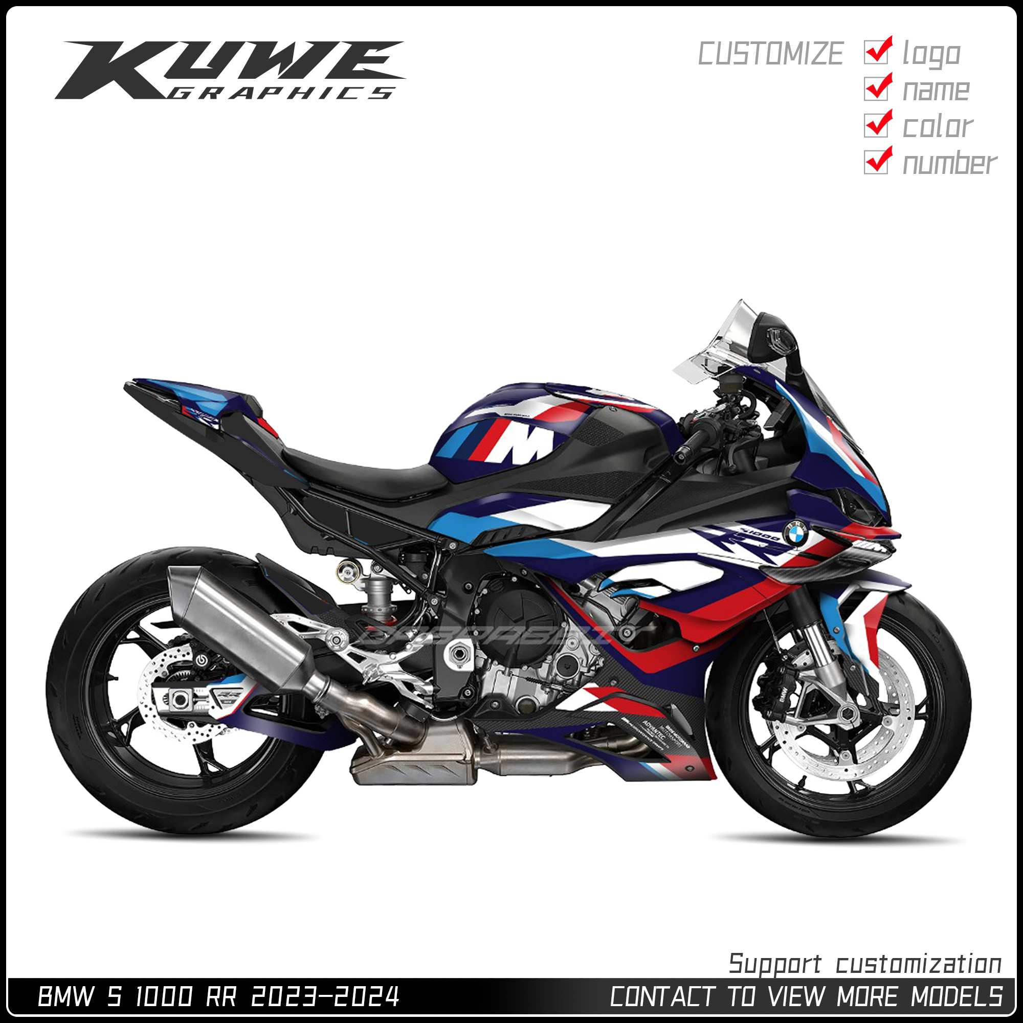 适用于宝马s1000rr贴纸版画贴画