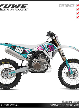 适用于凯越 KOVE MX 250 摩托车贴纸版画贴花贴画定制车贴sticker