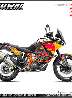 适用于KTM 1050 1090 1190 ADV摩托车贴画版画贴花贴纸车贴定制