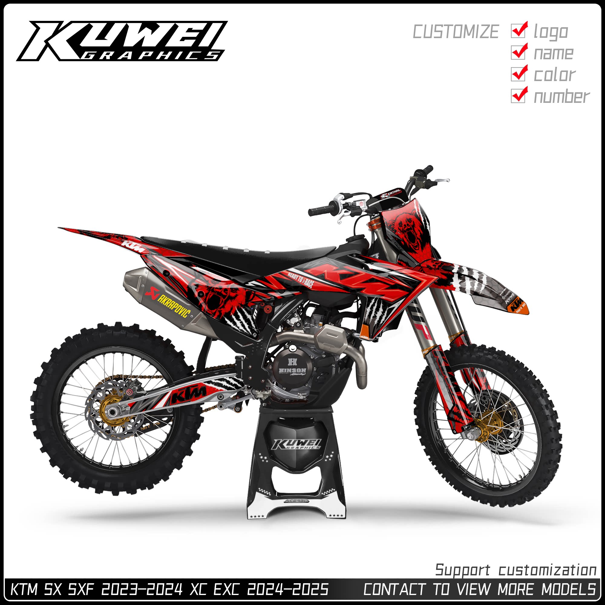 适用于KTMSXF23-24EXC24-25贴画