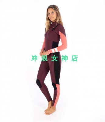 现货Hurley3mm4mm冲浪全身防寒服湿衣潜水服浮潜冬女Surf wetsuit