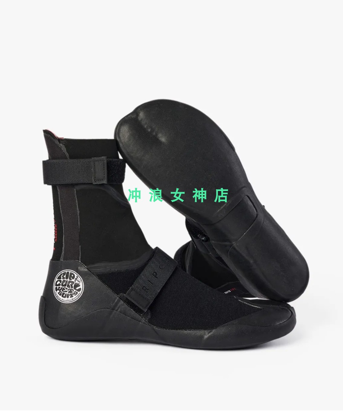 Rip curl3mm5mm冲浪靴潜水鞋防寒靴保暖防滑高邦浮潜鞋户外礁石鞋