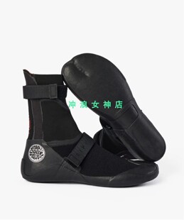 Rip curl3mm5mm冲浪靴潜水鞋防寒靴保暖防滑高邦浮潜鞋户外礁石鞋