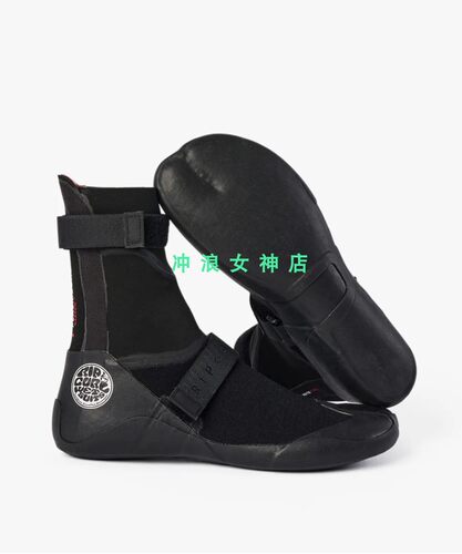 Rip curl3mm5mm冲浪靴潜水鞋防寒靴保暖防滑高邦浮潜鞋户外礁石鞋