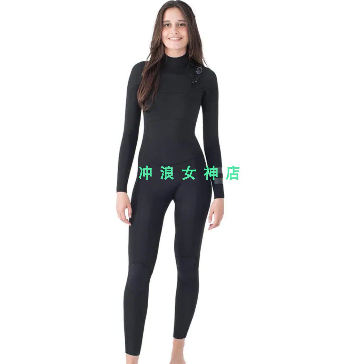 Hurley Air3mm潜水服冲浪防寒服全身湿衣黑色女 Neoprene wetsuit