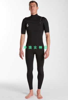 Volcom2mm短袖全身冲浪防寒衣潜水服湿衣浮潜男黑色 Surf wetsuit