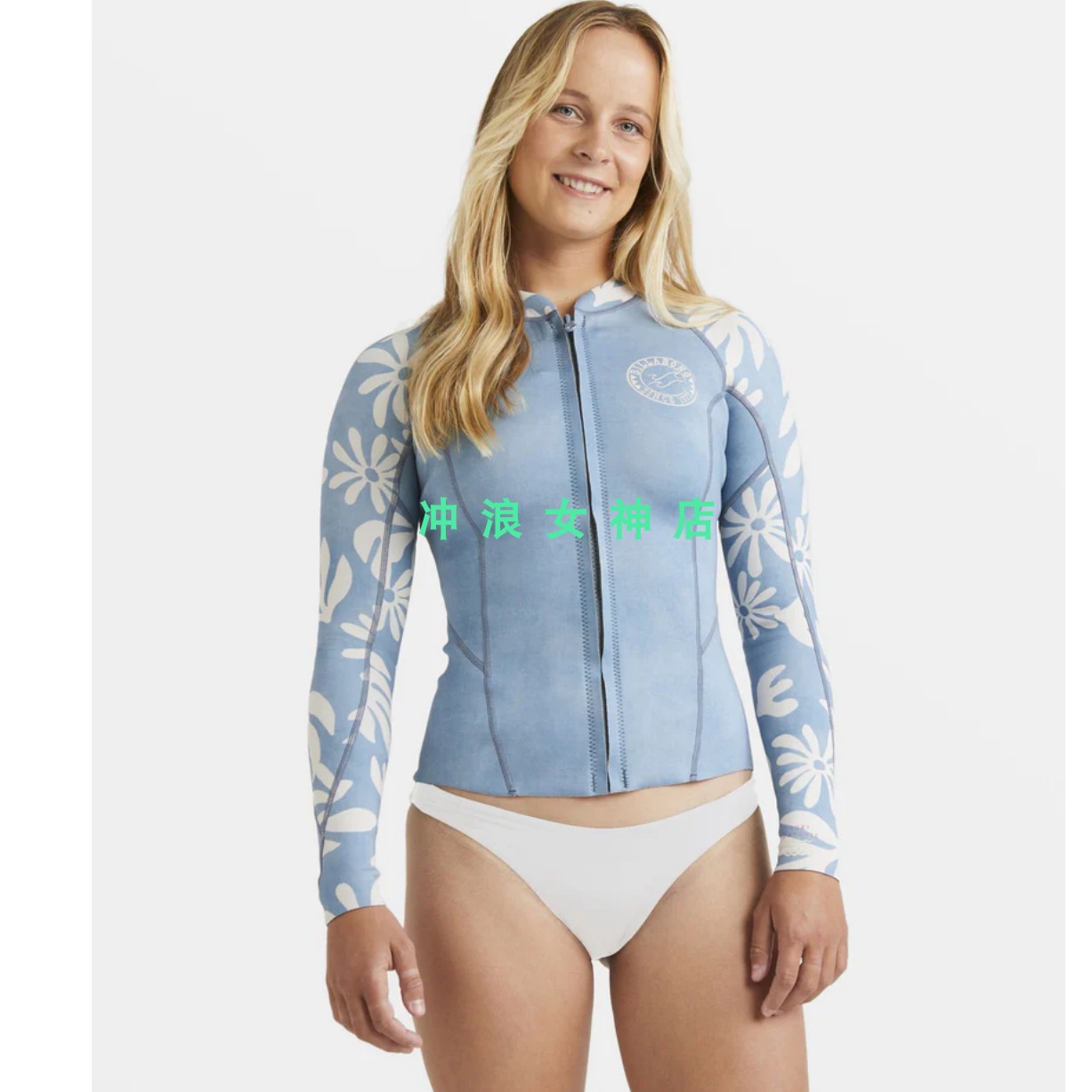 Billabong1mm冲浪夹克防寒服湿衣潜水服浮潜上衣外套春女 wetsuit