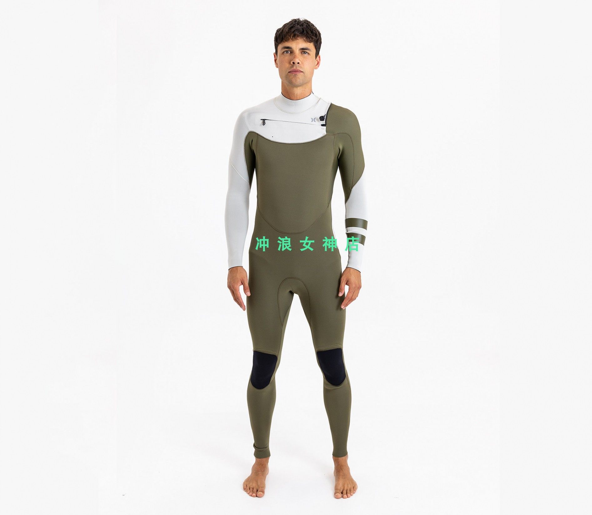 现货Hurley3/2mm冲浪防寒服湿衣潜水服深潜浮潜防晒全身男wetsuit