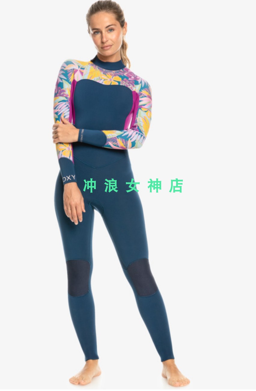 Roxy3/2mm冲浪全身防寒服湿衣潜水服女Swell Series surf wetsuit