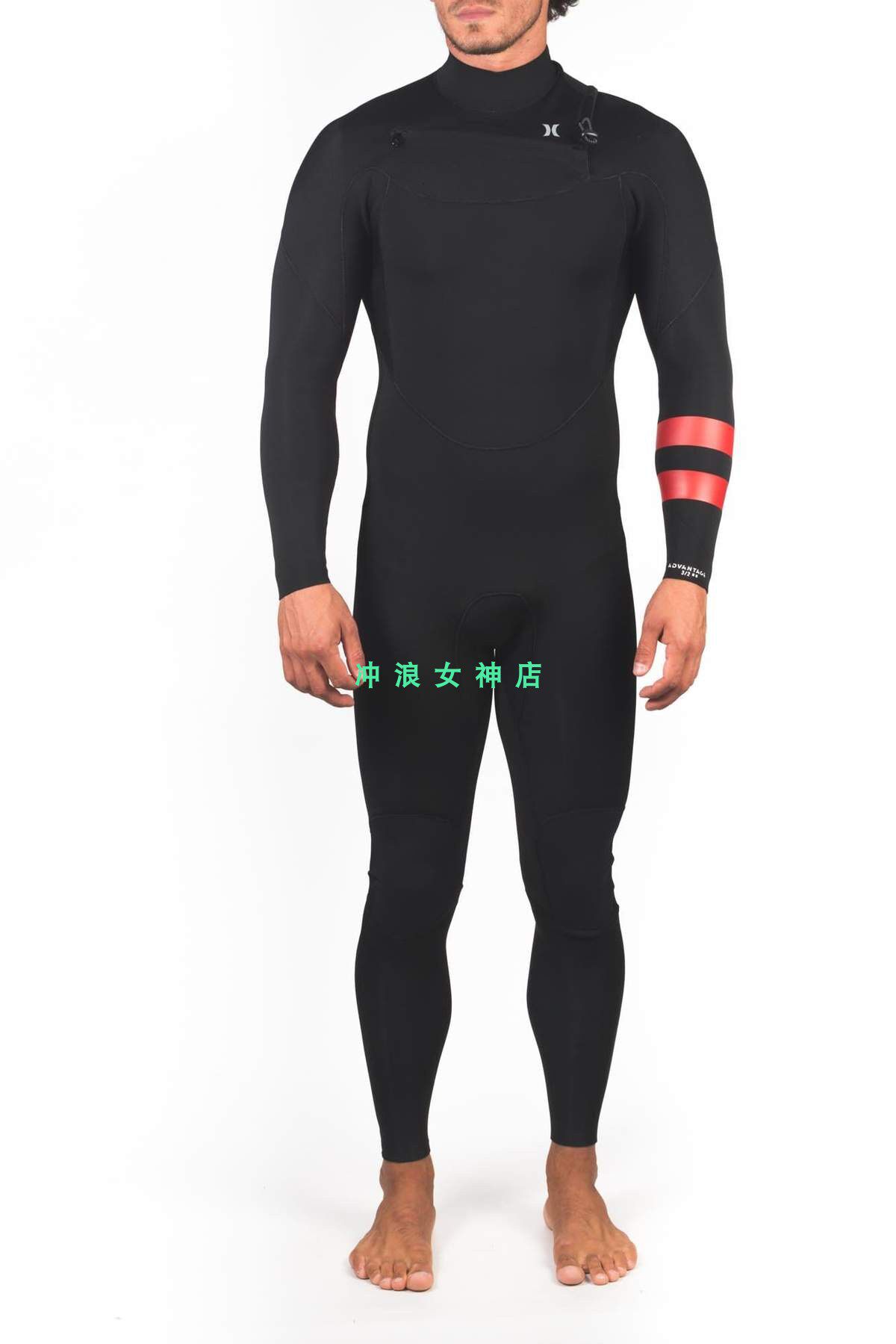 现货Hurley 4/3mm全身冲浪防寒服湿衣潜水服男ADVANTAGE wetsuit