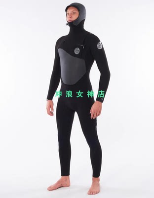 RIP CURL6/4mm戴帽全身款冲浪防寒衣湿衣潜水服冬防水男Flashbomb