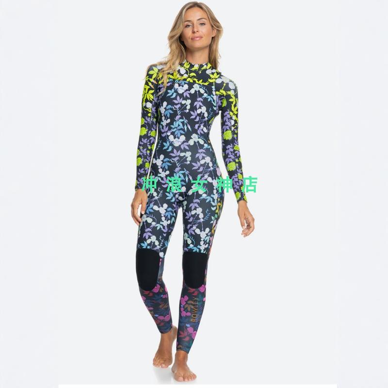 Roxy3/2mm冲浪防寒服湿衣全身潜水服防晒冬女 Surf Wetsuit Women
