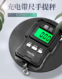 充电电子称手提秤便携式高精度手持家用小秤快递手拉小型手拿买菜