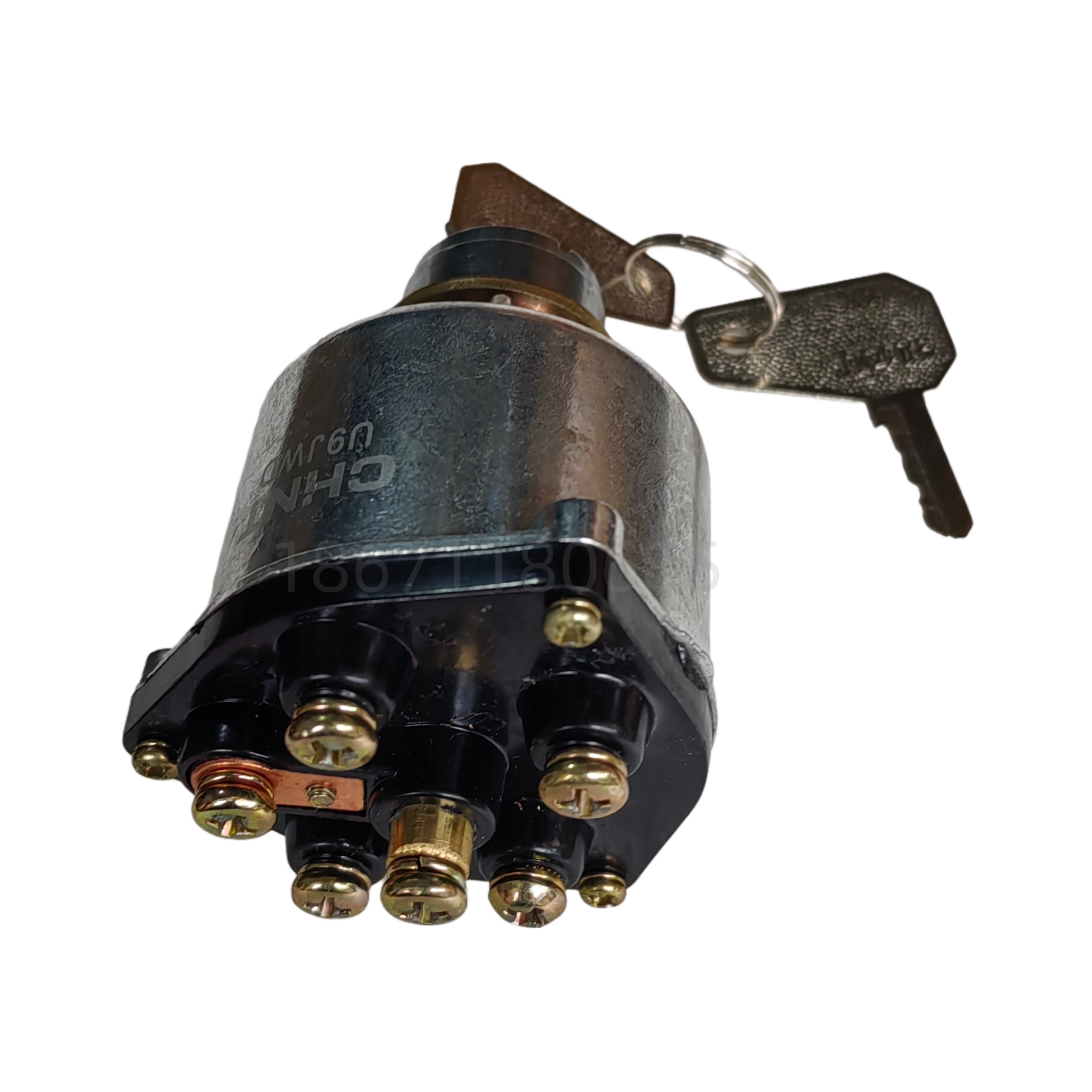 正泰汽车点火开关JK406钥匙启动锁农用车叉车装载机改装点火锁,汽车零部件/养护/美容/维保,点火器,淘宝优惠券,粉丝福利购,淘宝优惠卷