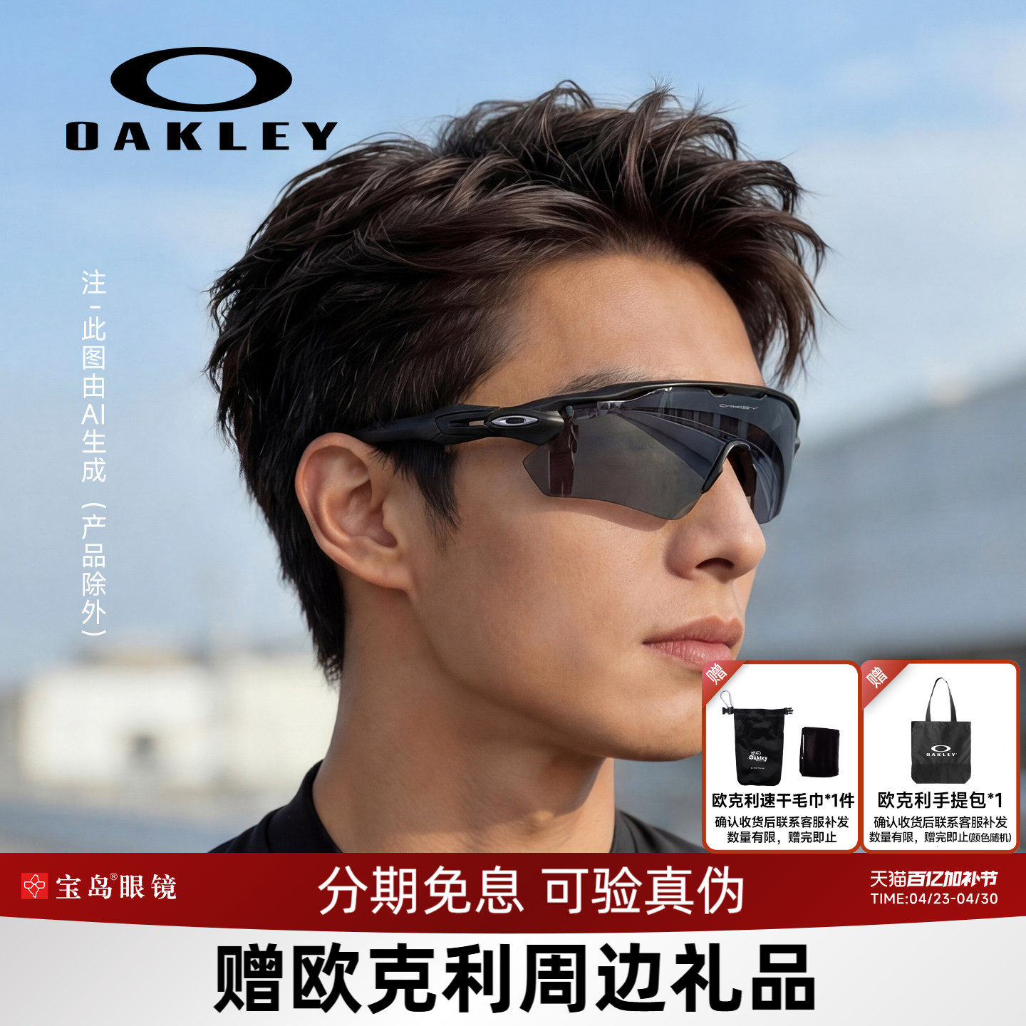 Oakley欧克利太阳镜男女骑行跑步运动眼镜可选偏光变色近视镜9208