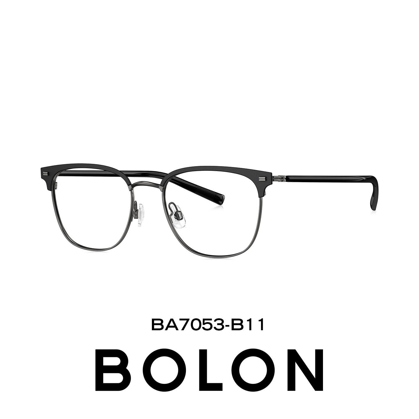 BOLON暴龙近视眼镜框男新品商务D形钛合金休闲百搭镜架BA7053
