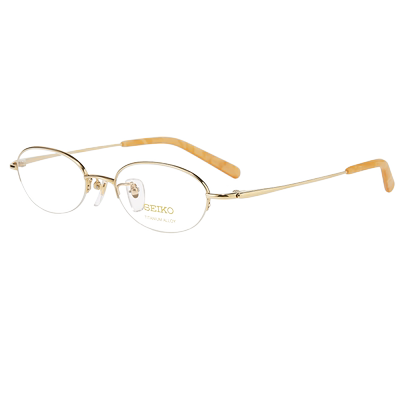 精工女半框钛合金眼镜架