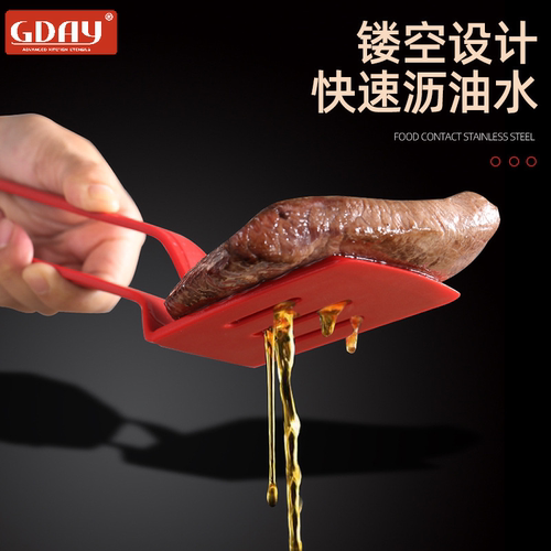 GDAY硅胶煎鱼夹牛排夹烧烤夹