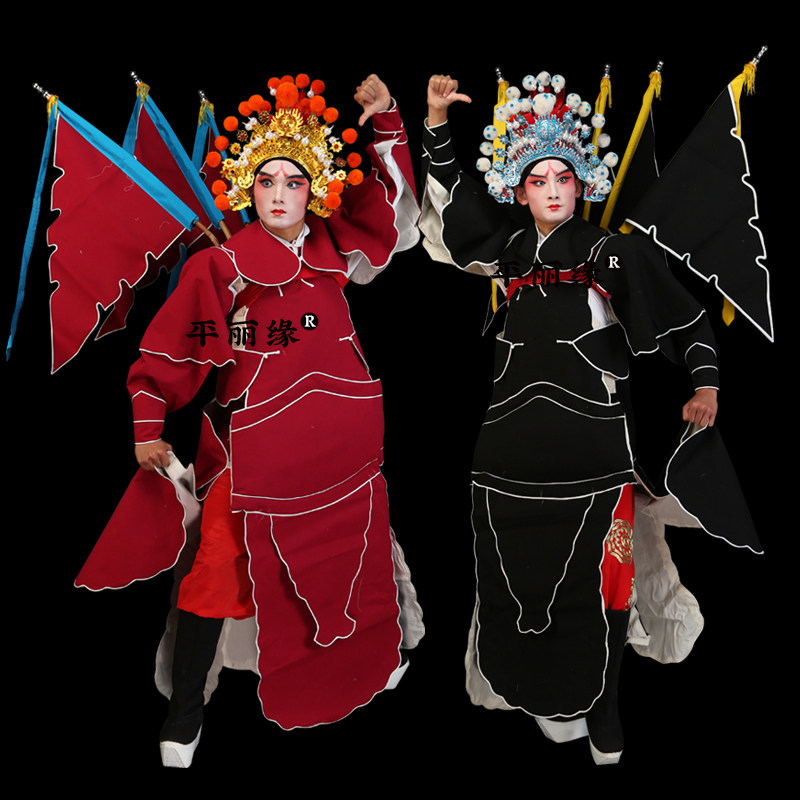 戏曲服装男大靠武生武将军练功