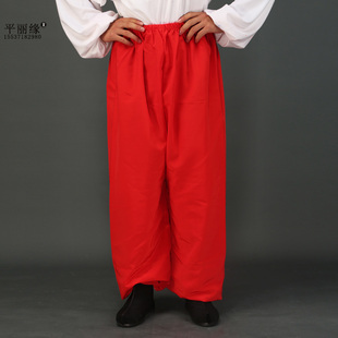 戏曲彩裤戏剧舞台演出服戏装裤子京剧武生小生老生花旦武旦内衬裤