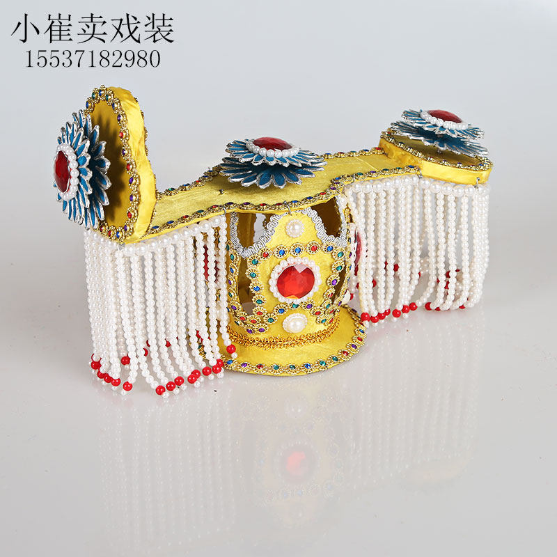 京剧霸王别姬如意冠戏曲虞姬如意冠娘娘头冠盔帽戏剧头饰如意冠