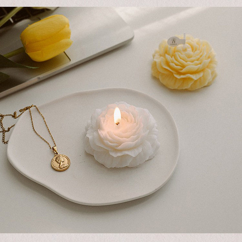 送你一朵小红花升级版颜色浪漫烛光晚餐香薰蜡烛家居软装配饰多色