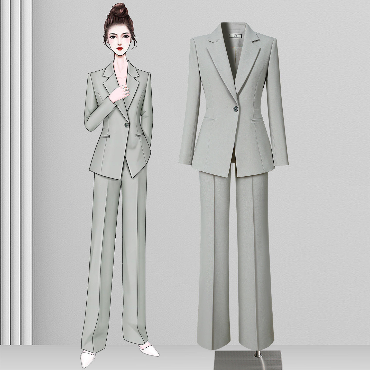 轻职场正装西装套装女2026新款高智感穿搭西服外套气质通勤职业装