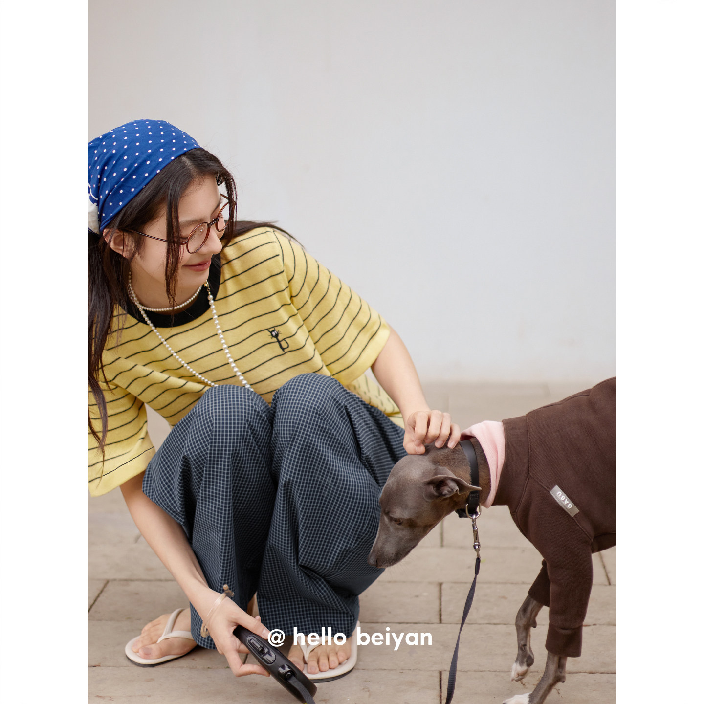 贝妍新款睡衣女夏季凉感显白短袖长裤套装韩系少女休闲条纹家居服