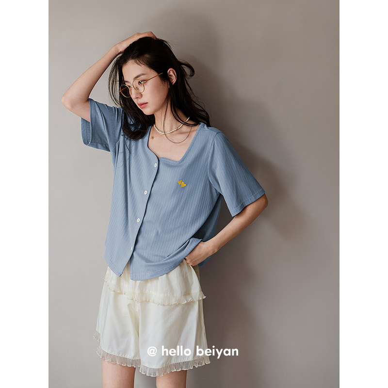 贝妍凉感莫代尔棉睡衣女夏季薄款短袖开衫家居服甜美少女大码套装,女士内衣/男士内衣/家居服,睡衣/家居服套装,淘宝优惠券,粉丝福利购,淘宝优惠卷