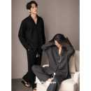 家居服套装 大码 保暖珊瑚绒高级感男士 贝妍海岛绒情侣睡衣女秋冬款