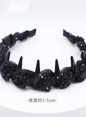 巴黎王妃3.0升级版遮白发遮发缝轻奢高颅顶百搭【伊人】发箍女