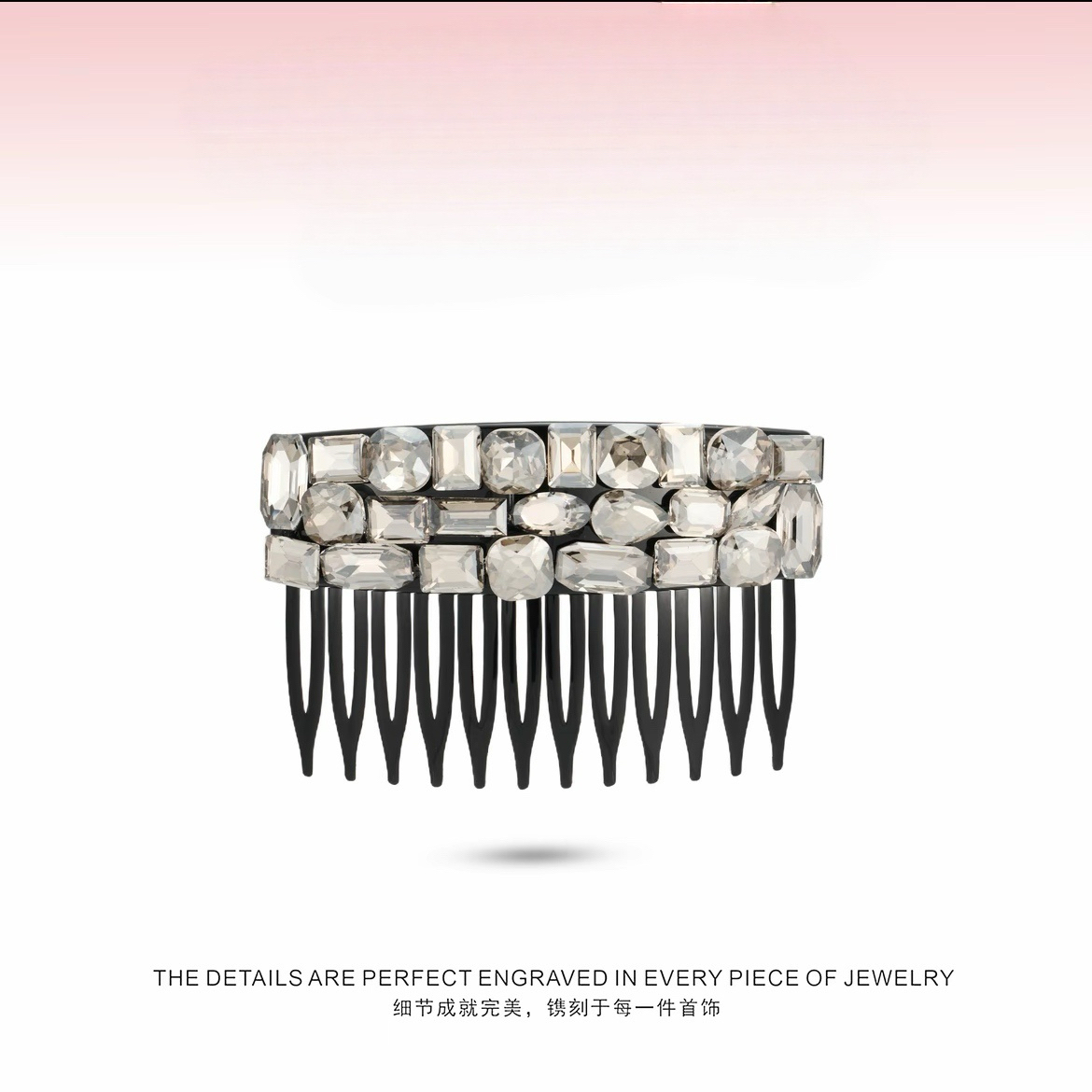 韩系东大门水滴方糖插梳2025新款发夹女高端侧边夹洋气头饰发饰女