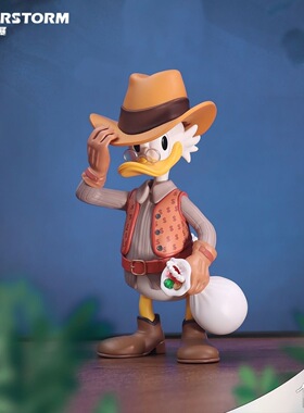 现货 MORSTORM 迪士尼 牛仔史高治 唐老鸭手办摆件礼物