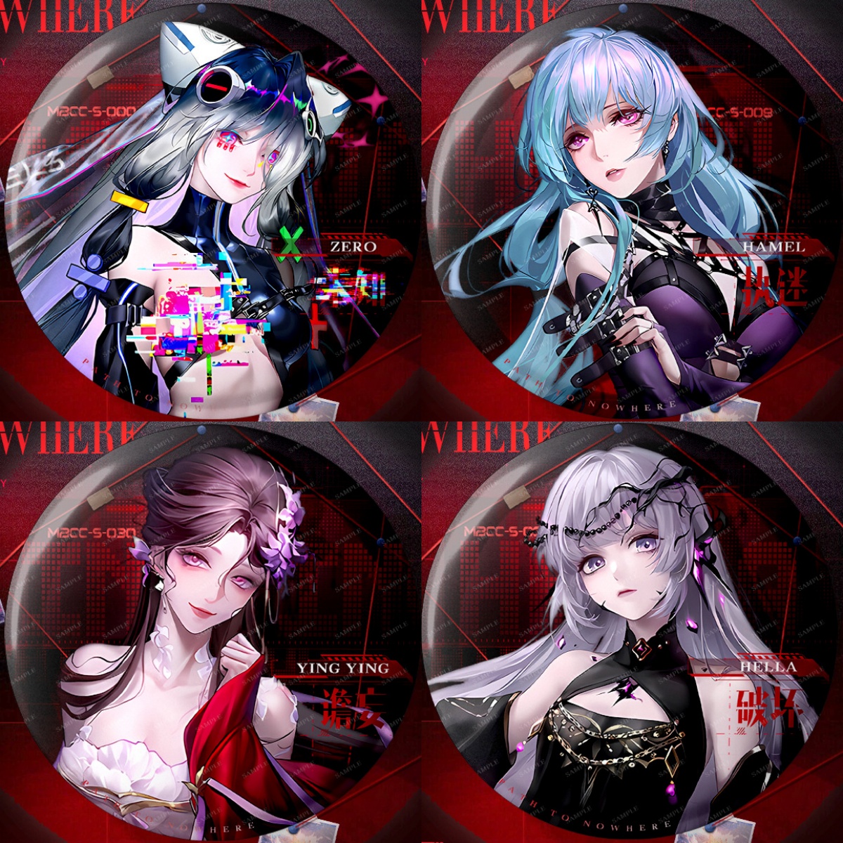 无期迷途75mm双闪徽章安吉尔海拉渡鸦哈梅尔萦萦兰利瑟琳周边吧唧