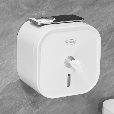 酒店商用中心抽大卷纸盒大盘纸巾盒厕所壁挂式厕纸卫生间省纸神器