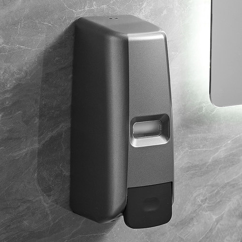 酒店卫生间洗手台泡沫洗手液机免打孔按压壁挂式沐浴露皂液器盒子