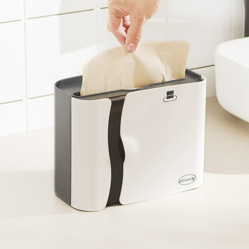 免打孔台面卫生纸盒抽取式台式厨房抽取式卫生纸家用抹卫生纸巾弹