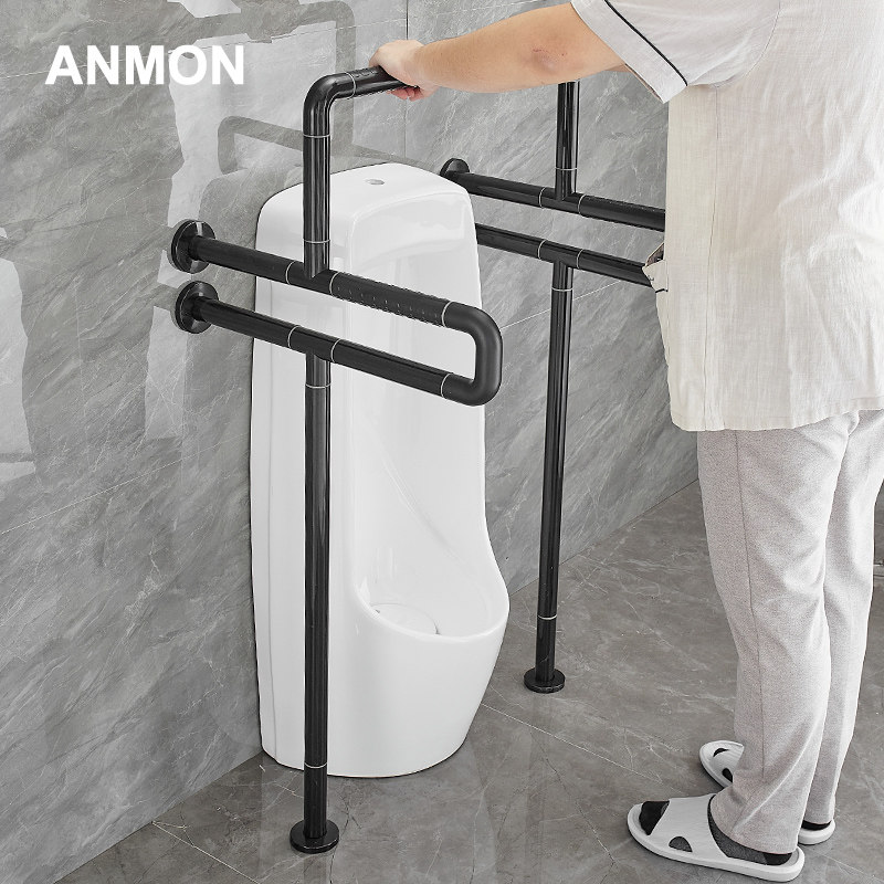 浴室小便池斗扶手不锈钢安全残疾人公共卫生间厕所老人无障碍拉手