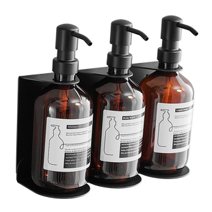 酒店浴室皂液器宾馆壁挂式沐浴露洗发露盒子不锈钢给皂器洗手液瓶