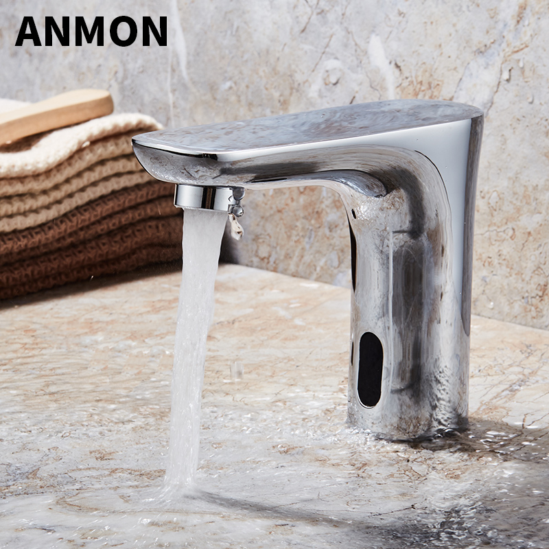 Anmon感应水龙头铜自动感应龙头智能交直流感应洗手器